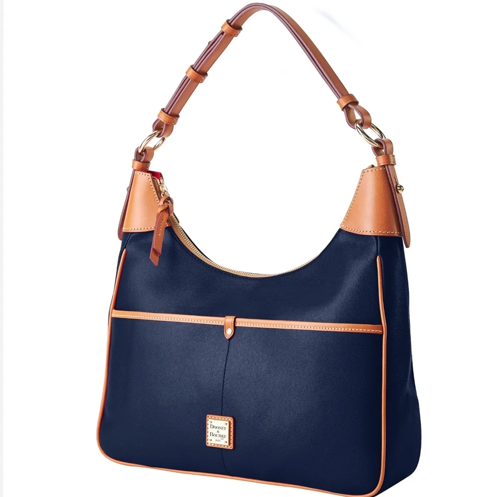 The Dooney & Bourke Pebble Grain Rebecca Hobo - Picture 1 of 12
